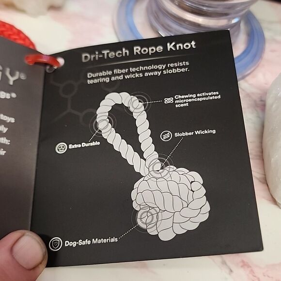 PLAYOLOGY Toys That Makes Scents To Dogs 1 Small  KNOTTED ROPE Chew NIP - Picture 4 of 5